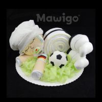 Mawigo Windel-Fußball-Baby Windeltorte