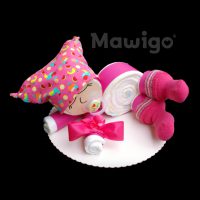 Mawigo Windelgeschenk Windelbaby pink Tukan