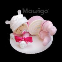 Mawigo Windelgeschenk Windelbaby rosa Ohren