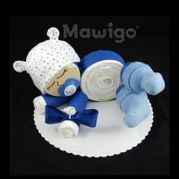 Mawigo Windeltorte Windelbaby blau Sternchen