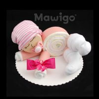 Mawigo Windelgeschenk Windelbaby rosa Mädchen