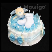 Mawigo Windeltorte Windelkuchen Hase blau