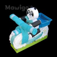 Mawigo Windeltorte Windelmotorrad blau mit Windelpanda