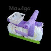 Mawigo Windeltorte Windelmotorrad lila violett