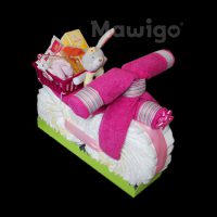 Mawigo Windeltorte Windelmotorrad pink Baby Accessoires