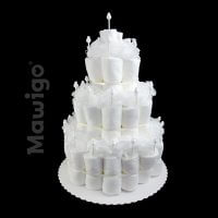 Mawigo Windelgeschenk klassische Windeltorte blanko