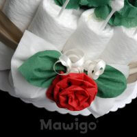 Mawigo Windelgeschenk Windelrosentorte Rose Deko