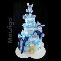 Mawigo Windelgeschenk Windeltorte XXL blau