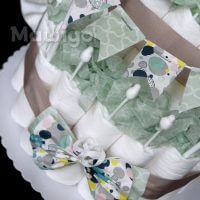 Mawigo Windelgeschenk Windeltorte mit Wimpelkette Zoom