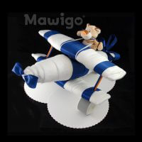 Mawigo Windeltorte Windelflugzeug groß blau