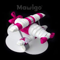 Mawigo Windeltorte pinkes Windelflugzeug groß