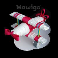 Mawigo Windeltorte Windelflugzeug groß pink