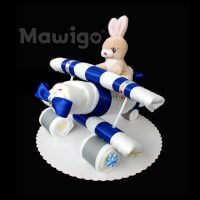 Mawigo Windeltorte Windelflugzeug klein Hase