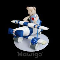 Mawigo Windeltorte Windelflugzeug klein Bär