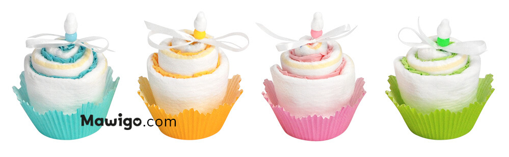 Mawigo Windelmuffins bunt Hauptmotiv Mawigo Windeltorte Windelmuffins bunt Hauptmotiv