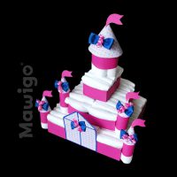 Mawigo Windeltorte Windelschloss pink blau