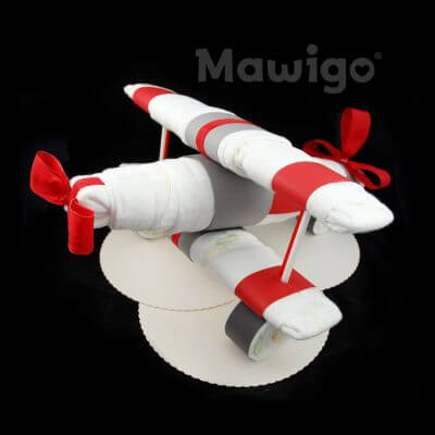 Mawigo Windeltorte Windelflugzeug groß rot