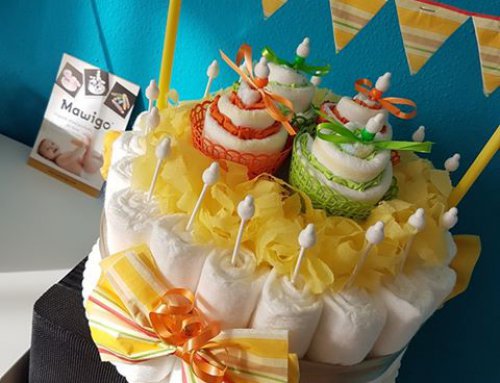 Windelkuchen für Überraschungsbabys