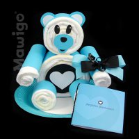 Mawigo Windeltorte Windelglückwunschbär blau