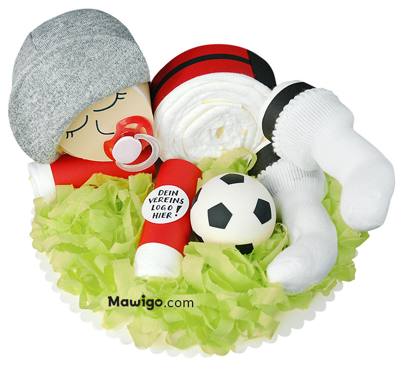 Mawigo Windel-Fußball-Baby rot